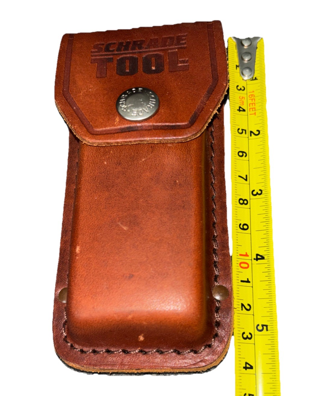Schrade Tool Brown Leather Sheath (No Knife) Excellent Multi Tool Pouch