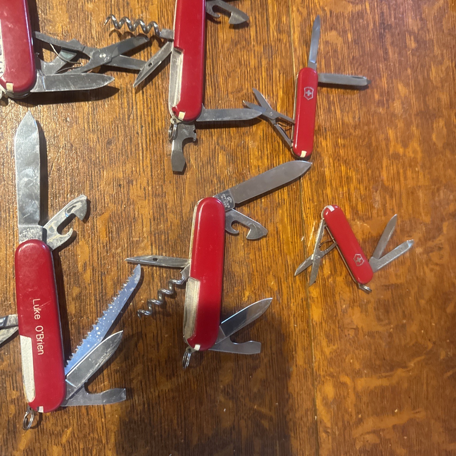 Victorinox Swiss Army Knives And Scissors Microsoft, Novell Collectors Lot