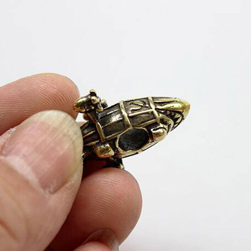 EDC Brass Airship Beads Pendant Paracord DIY Umbrella Rope Knife Decoration