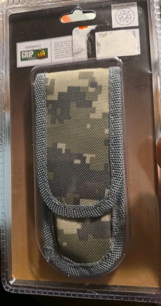 Grip Outdoors Camo 8 In 1 Camping Tool With Camo Nylon Case