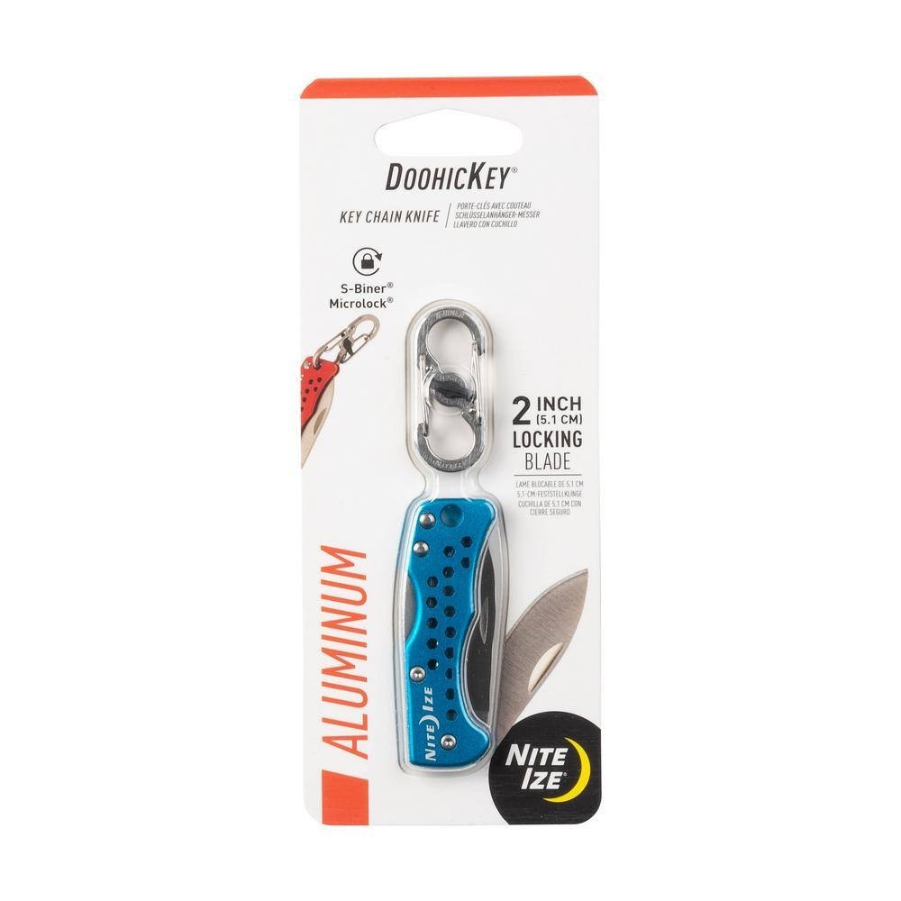 Nite Ize DoohicKey Keychain Knife Carabiner Pocket Sharp KMTK-03-R7 New