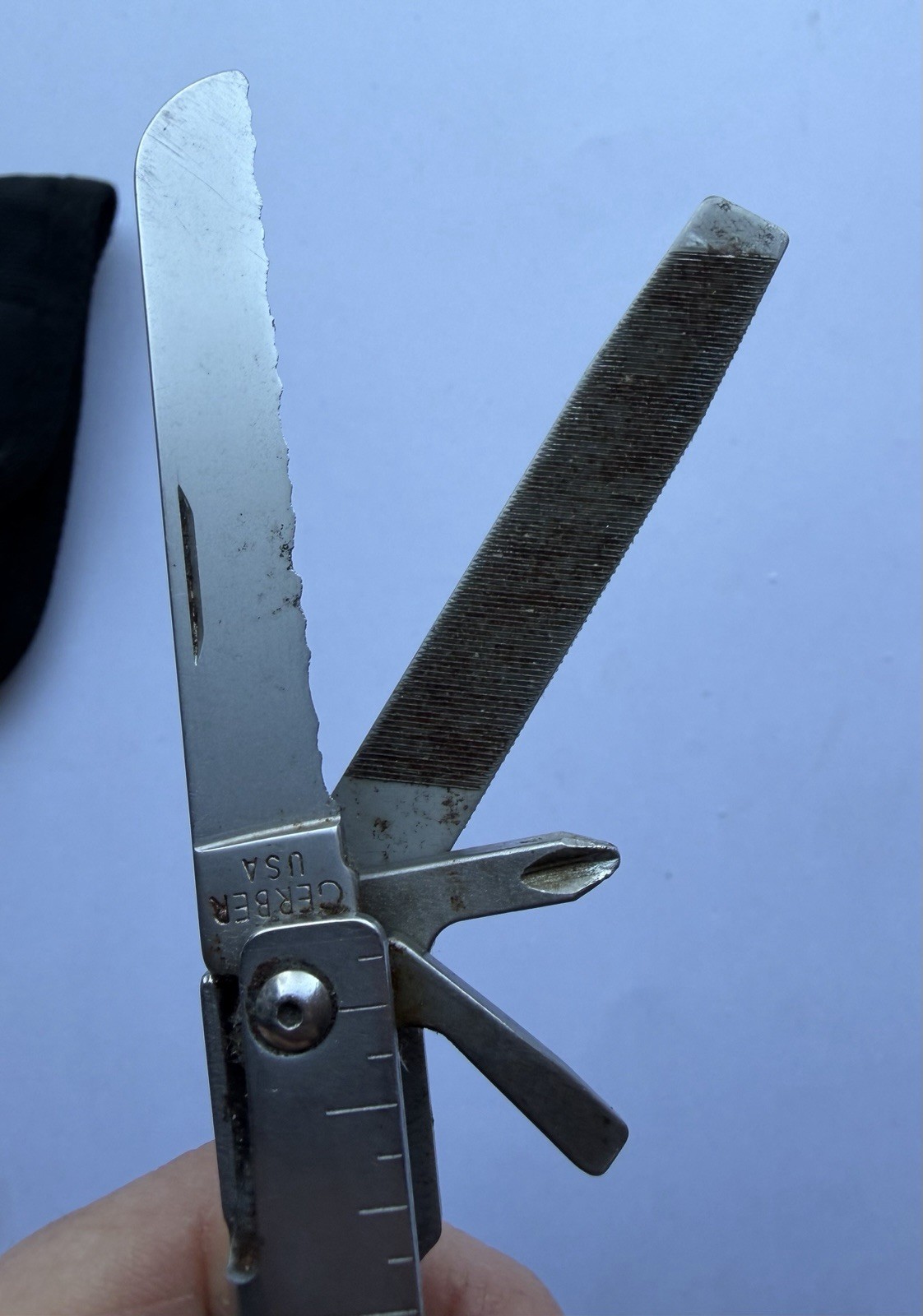 VINTAGE 1990s GERBER USA ORIGINAL BLUNT NOSE MULTI-PLIER MULTI-TOOL IN NEW POUCH