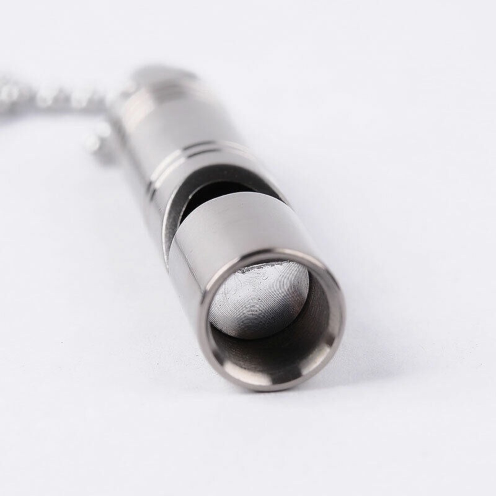 TC4 Titanium Safety Survival Whistle EDC Outdoor Tool Stainless Steel Chain Gift