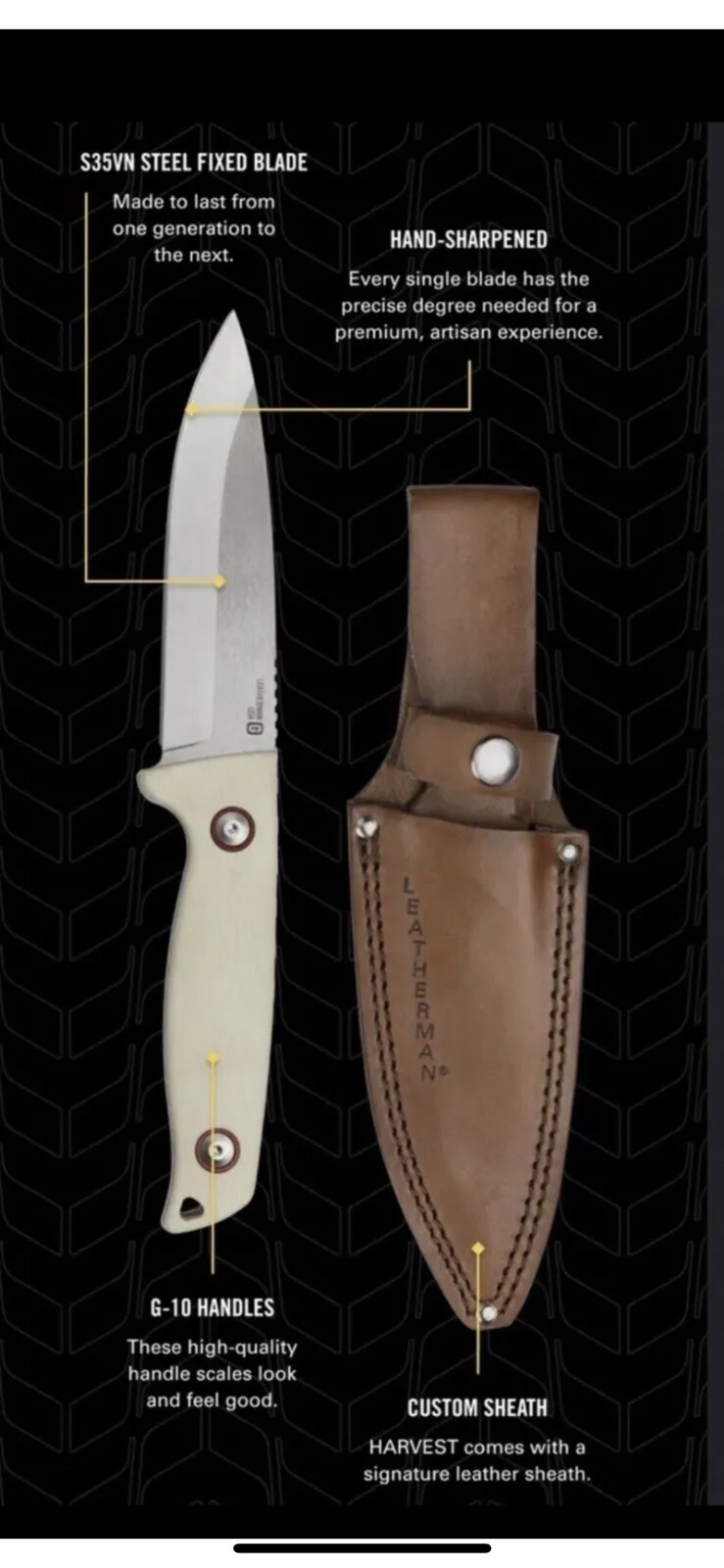 Leatherman Garage Batch #006 HARVEST with Leather Sheath NEW, SOLD OUT