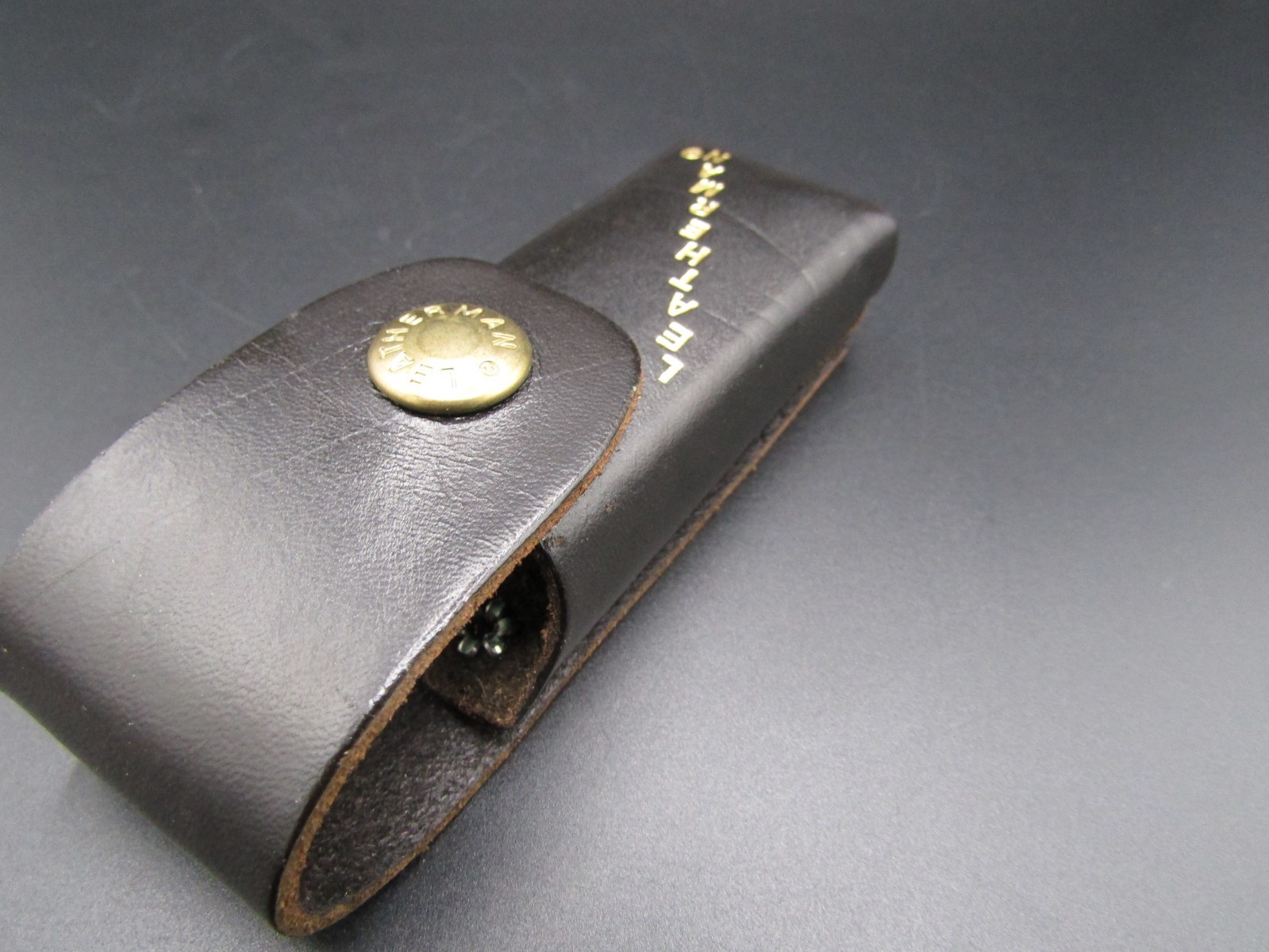 Vintage Genuine Leatherman Multi-Tool Black Pouch 4 1/2″ Excellent Condition