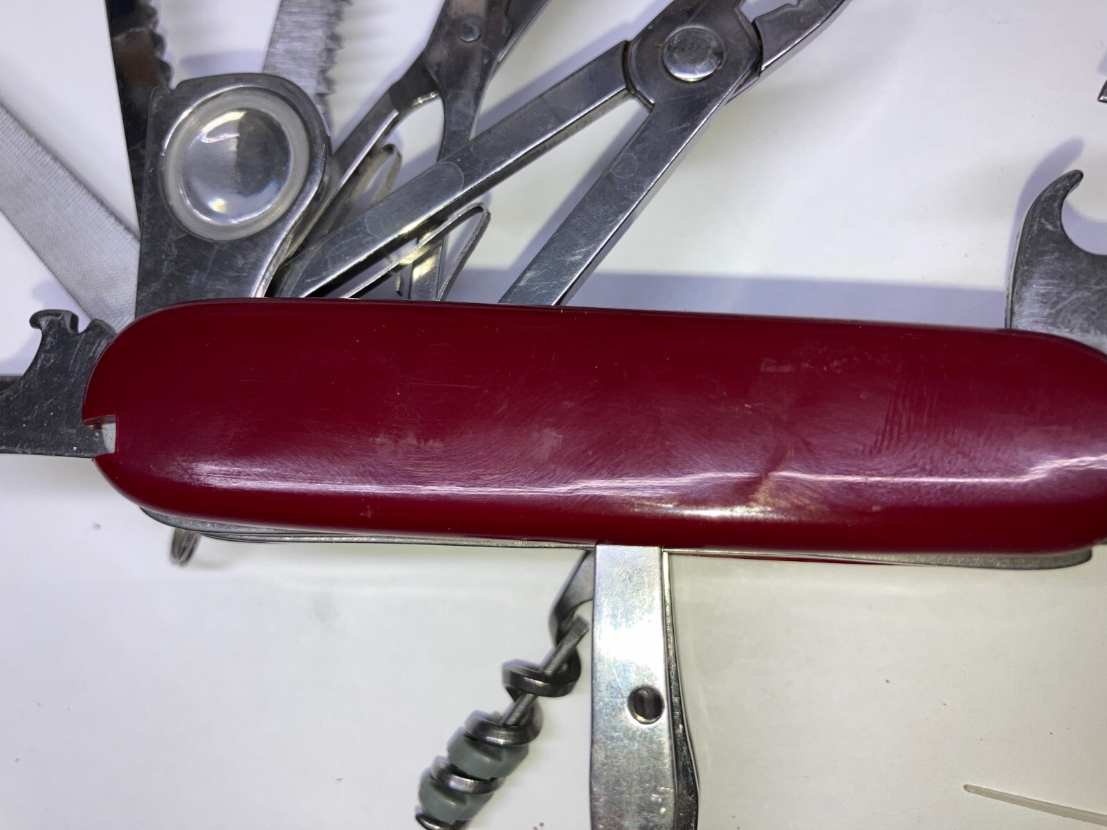 Large RED (17-n-1) 30-Function Camping Knife (New, Dealer Old Stock 1998)
