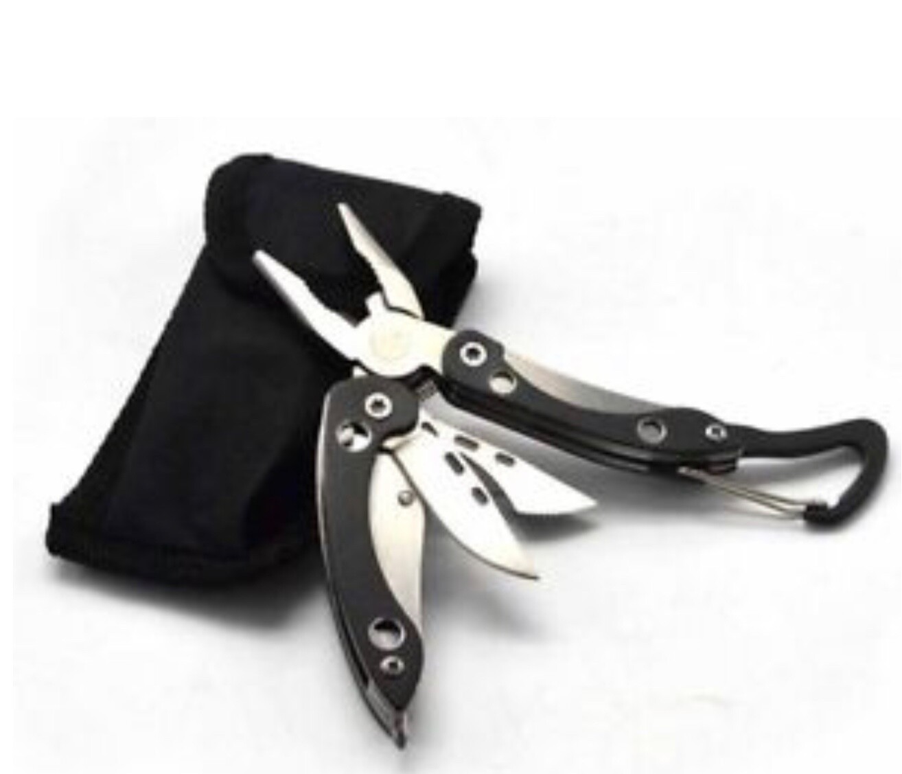 Survival SS Steel Mini Multi Tool Plier 7 In 1 Screwdriver Folding Tool