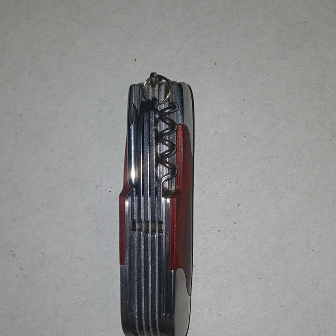 NIKKI Multi-Tool Pocket Knife Stainless Steel Wood Handle Corkscrew