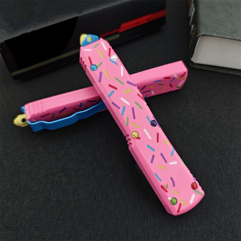 D2 Steel EDC Folding Knife Deep Pocket Clip Camping Hiking Utility Tool
