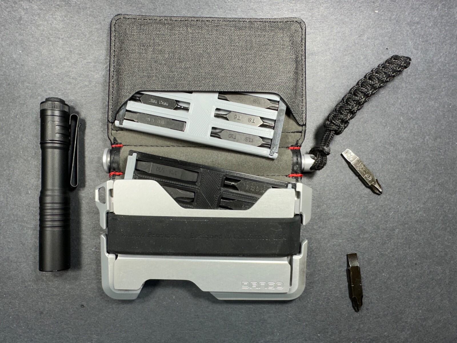 Leatherman flat bit holder for wallet or pocket