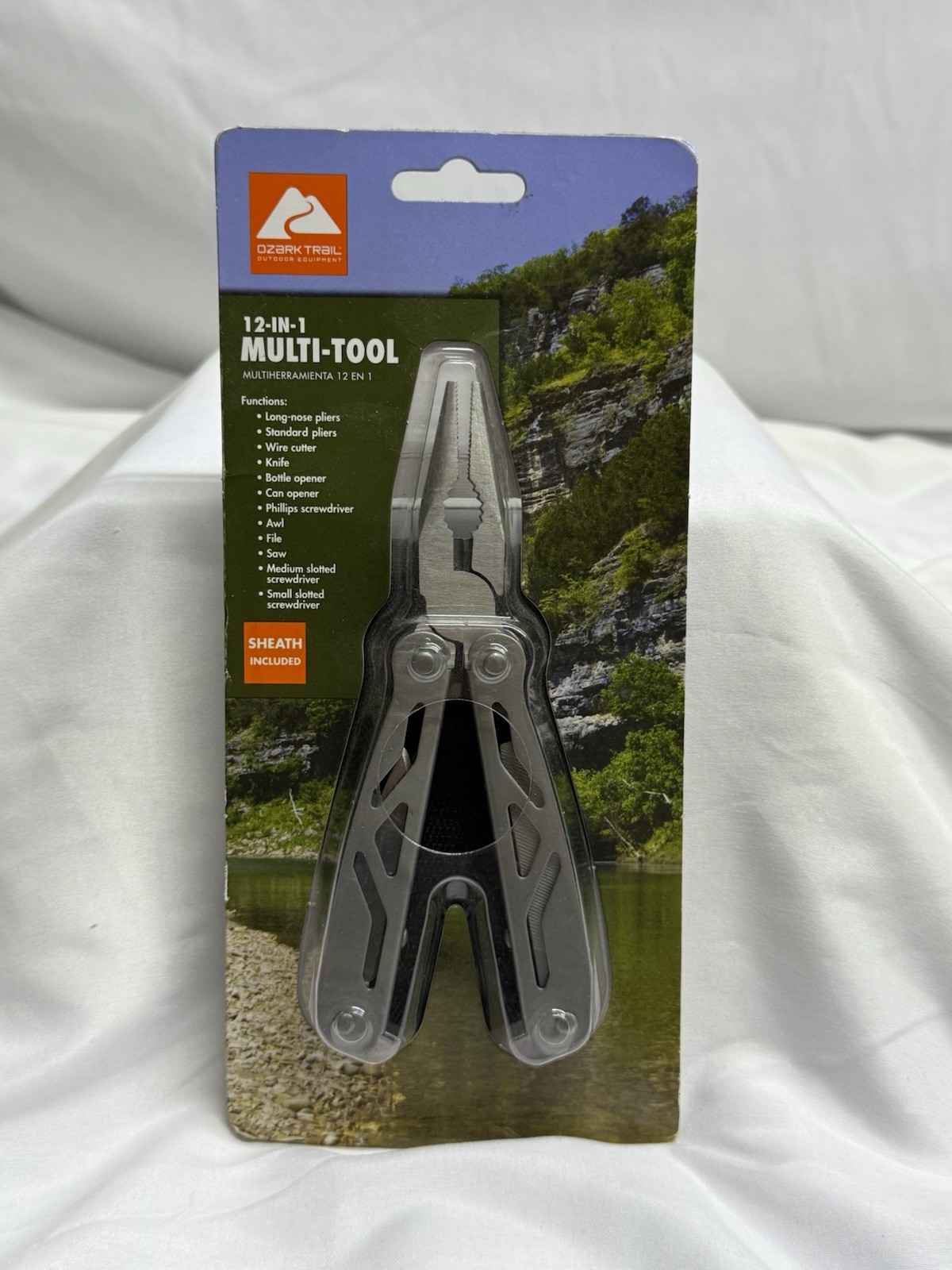 NEW Ozark Trail Outdoors Hiking Camping Pocket Knife Multi Tool with Sheath