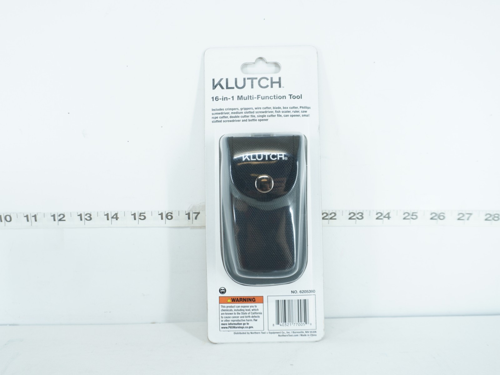 NEW – KLUTCH 16-IN1 MULTI-FUNCTION TOOL WITH CARRYING POUCH
