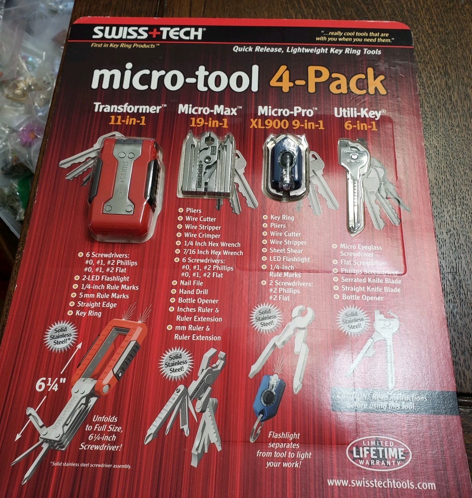Swiss+Tech Swiss Tech Micro tool 4 pack NIP Gift