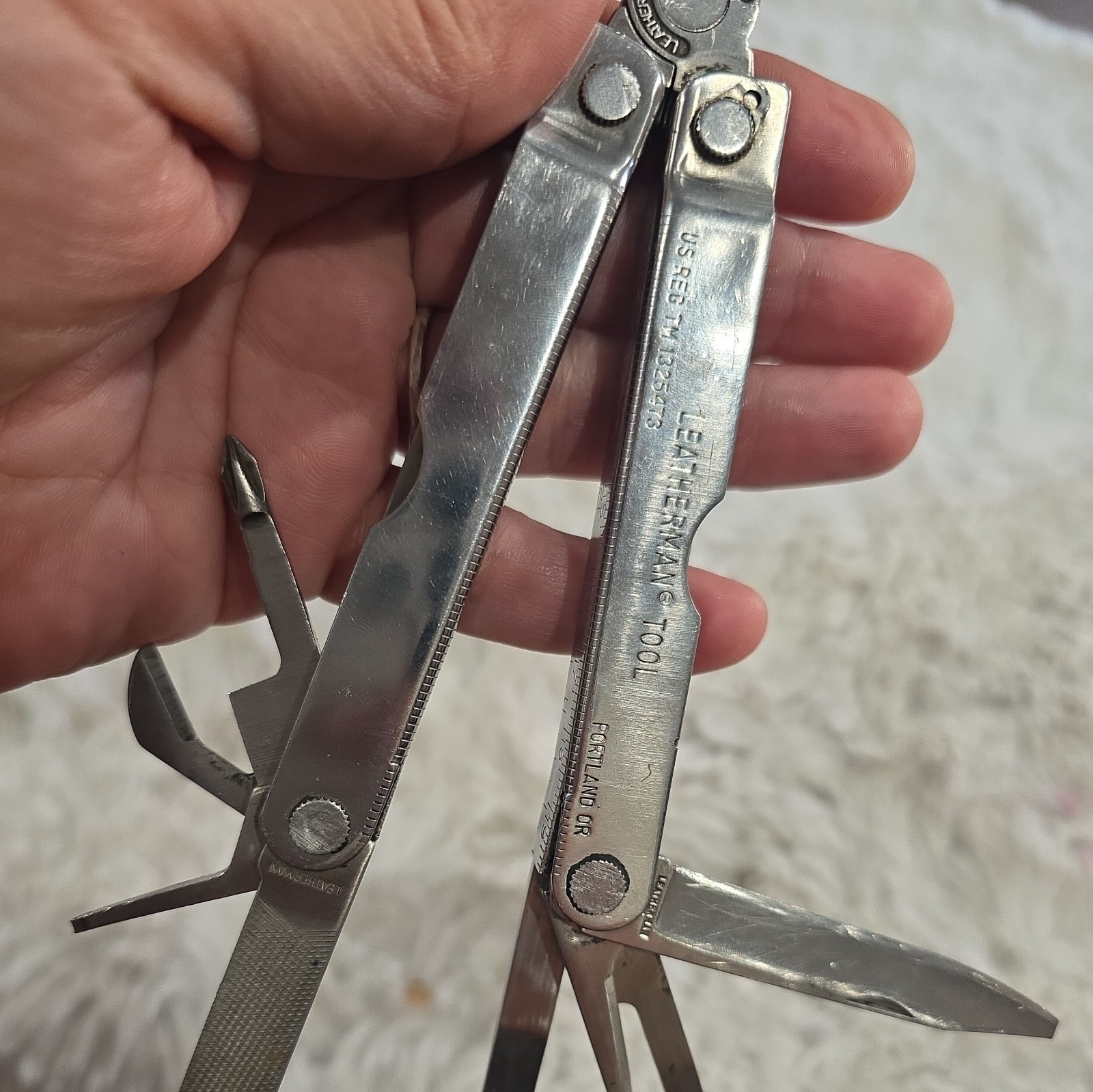 Vtg Original Leatherman Multi Tool Portland OR Leather Sheath USA