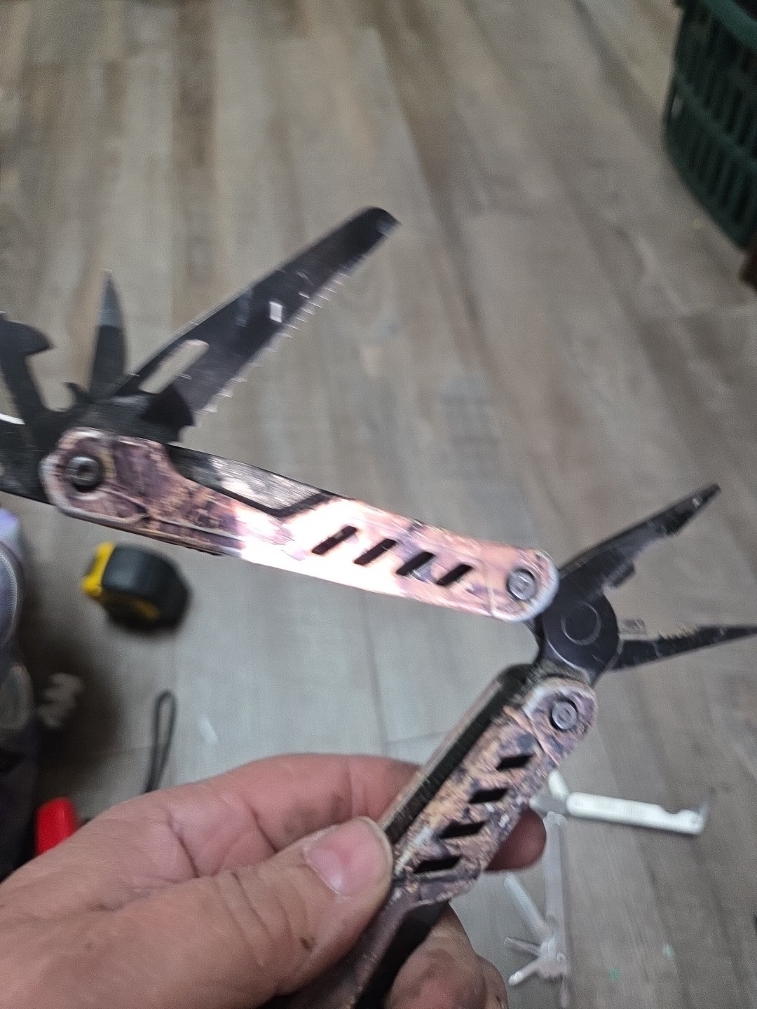 Camo Multi tool Pliers. Used Not Branded