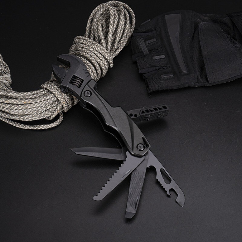 Multi Functional Wrench Pliers, Multi-purpose Tool Pliers, Folding Knife,