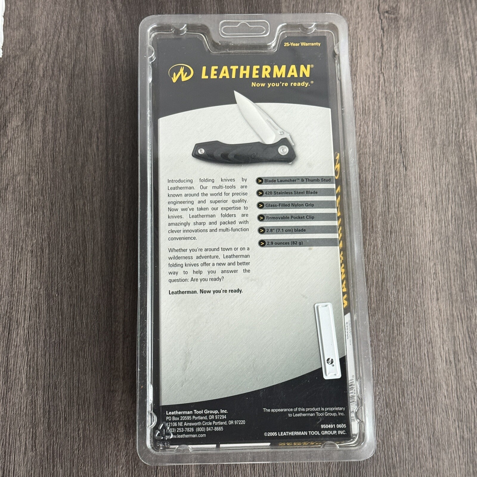 Leatherman C301. 1st Generation Design Of Packaging from 2005