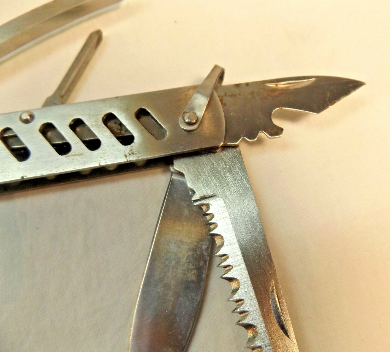 BARLOW MULTI TOOL w PLIERS Advertising SUPELCO Stainless Steel w SHEATH
