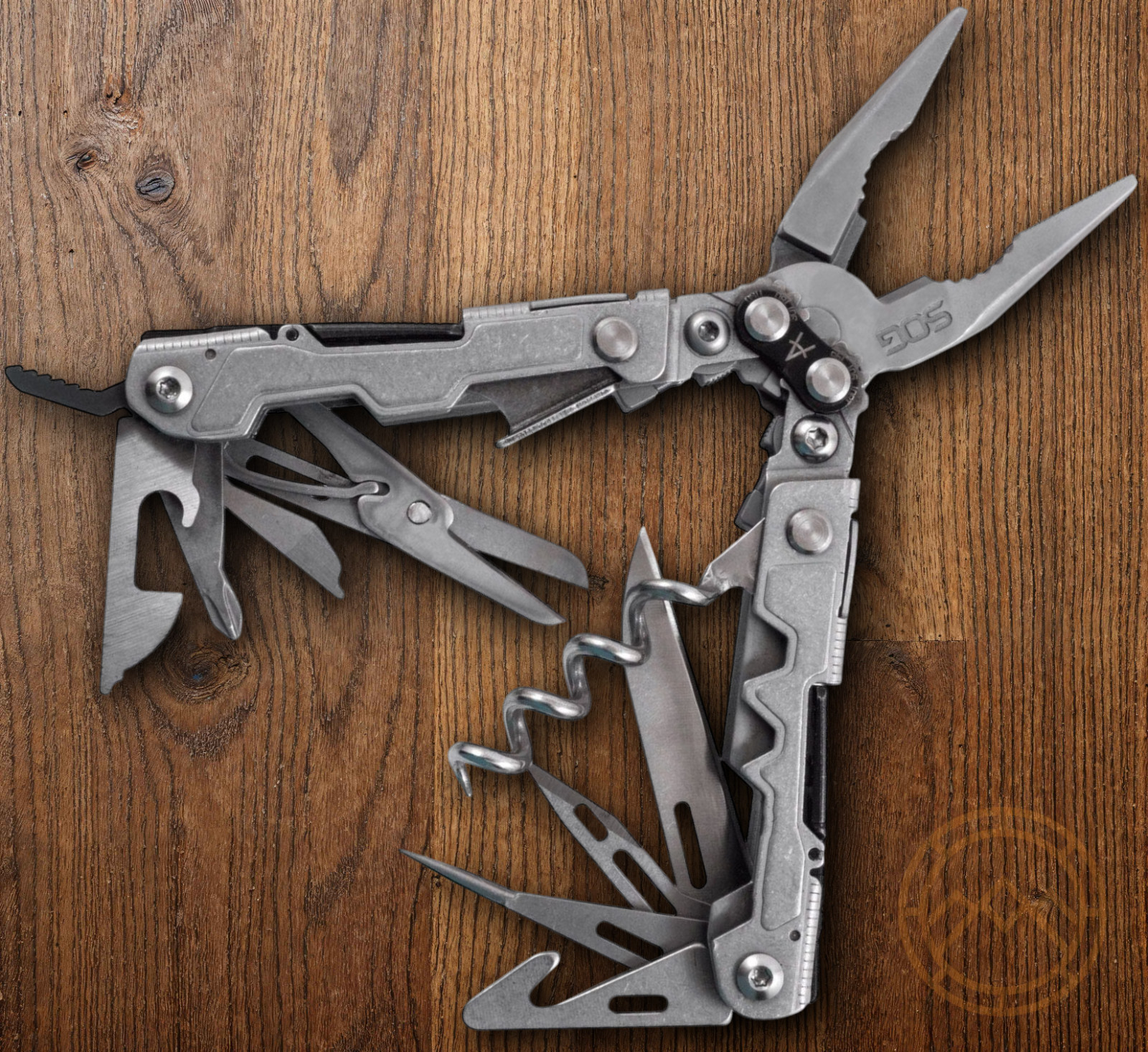 SOG PowerLitre Bead Blast Pliers Wire Cutter Scissors Rulers Openers Wire Cutter