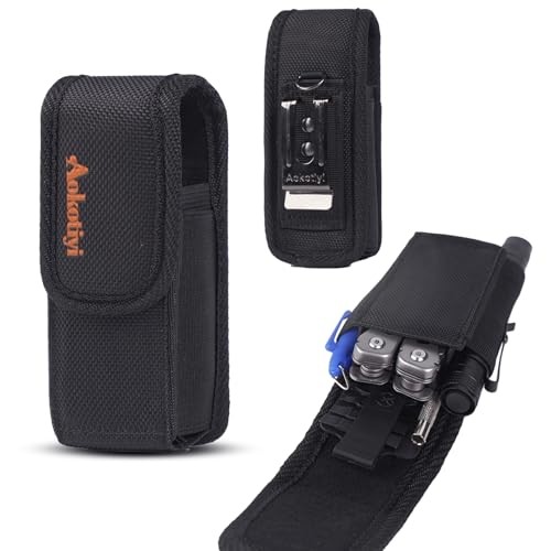 Multitool Sheath – Magnetic Closure EDC Belt Pouch Organizer with Belt Clip &