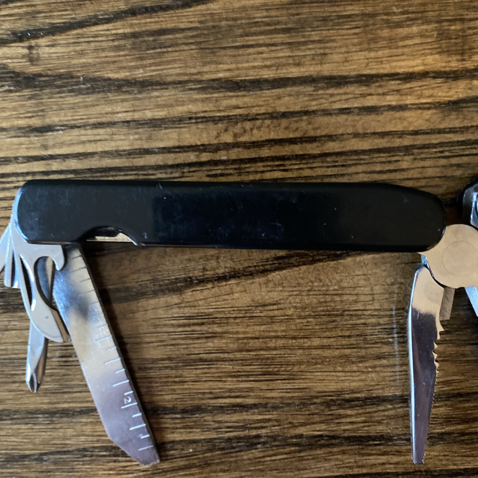 Multi-Tool Utility Pocket Knife Pliers File Ruler Screwdriver Bottle Opener