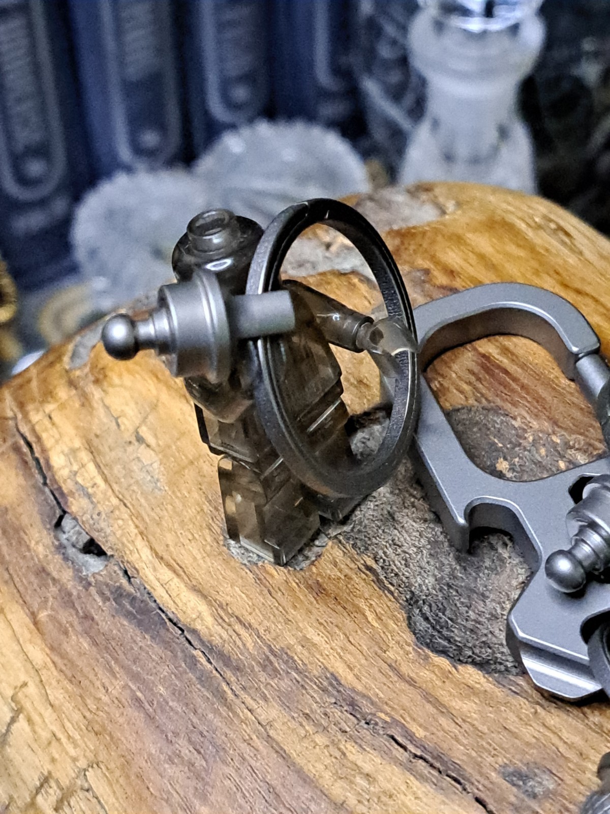 Pro Series Titanium Carabiner Keychain with Quick Releases and Titanium Keyrings