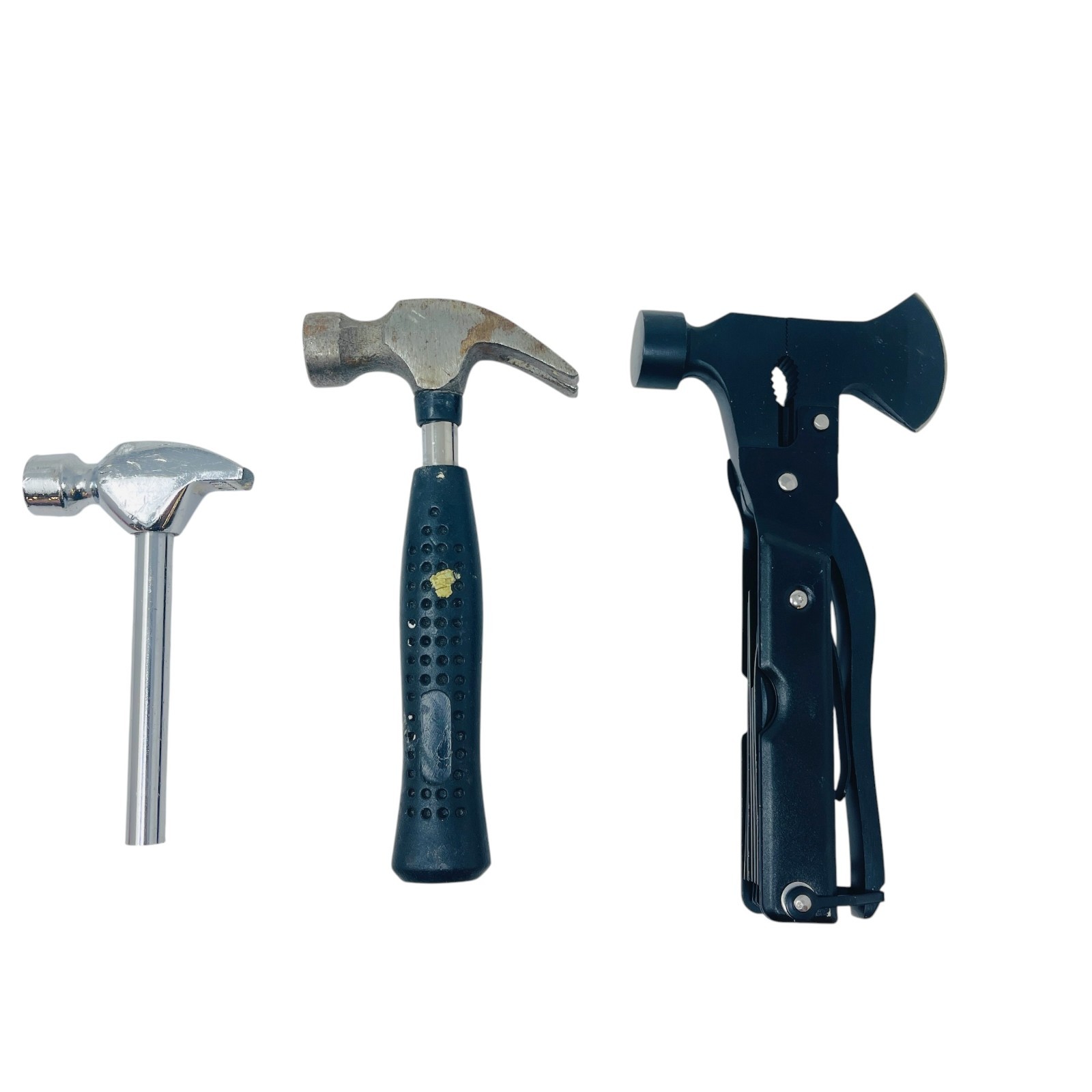 Multi-Tool Survival Set Hatchet, Mini Hammer Hand Tool Lot, 3 Pcs