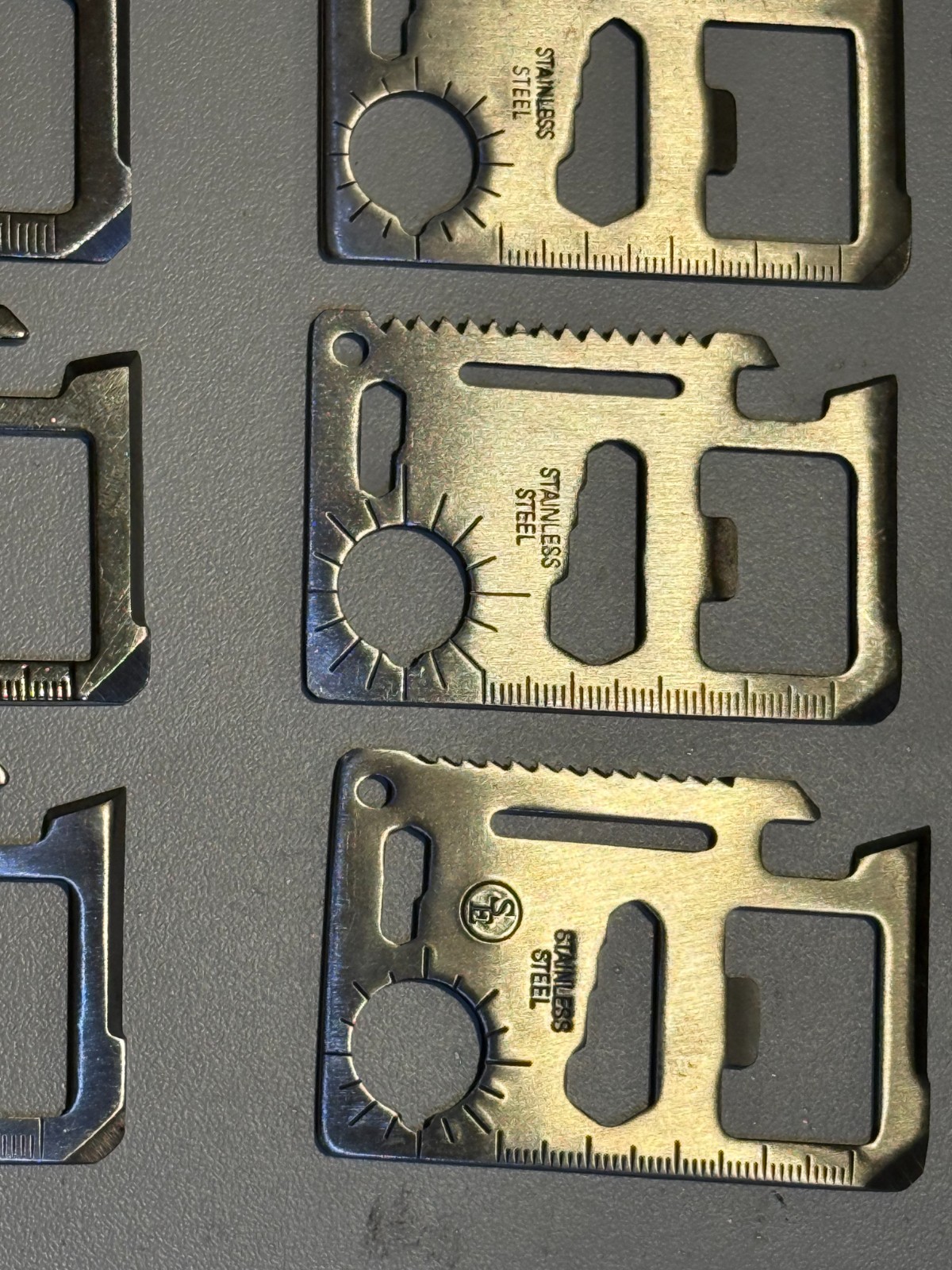 15 MULTIPURPOSE POCKET SURVIVAL TOOLS 4-716-B1-2 $3 OBO