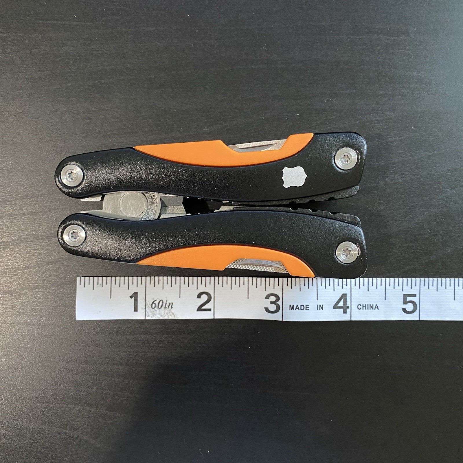 Field & Stream 10-in-1 Multi-Tool Black Orange Stainless Steel With Sheath