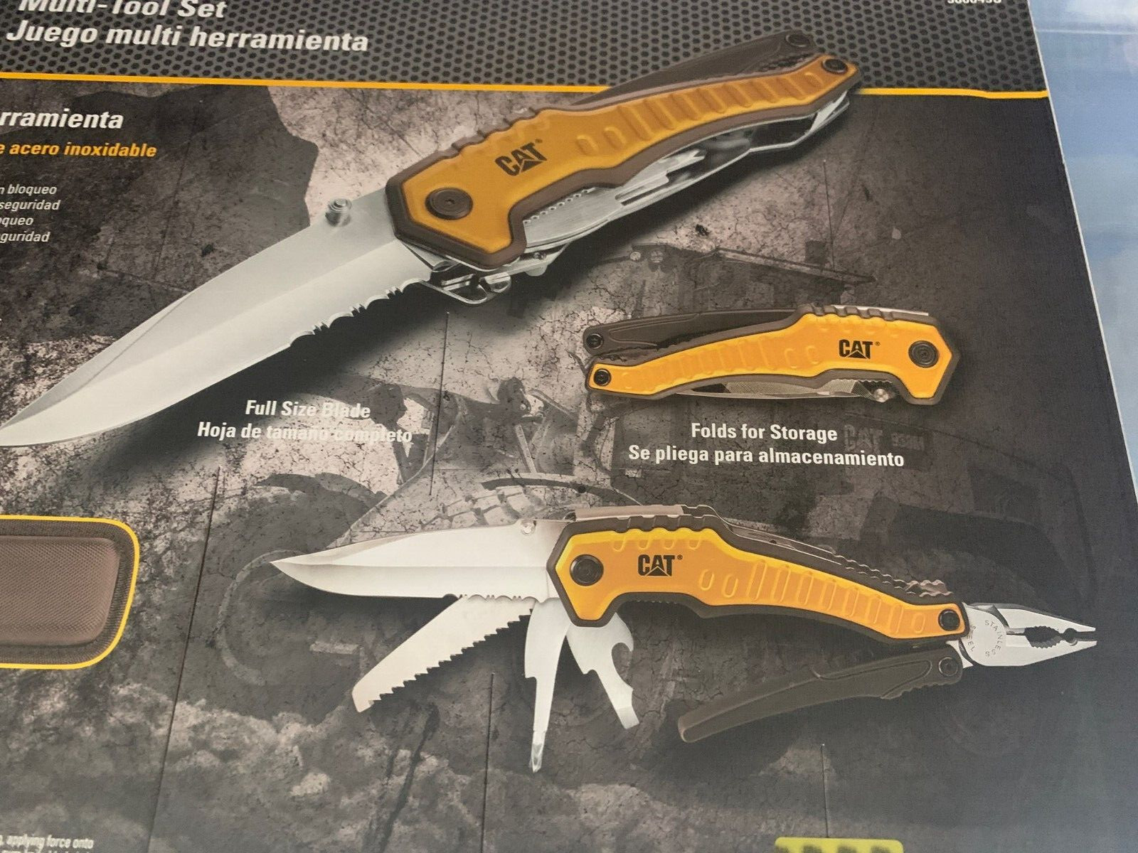 CAT XL 9-in-1 Multi-Tool Set, Stainless Steel Tools with Belt Loop Storage Pouch