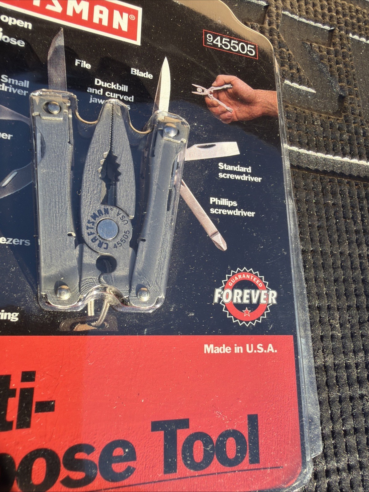Rare Sears Craftsman USA Nos 10 Tool Multi Purpose Leatherman 45505 Sebertool