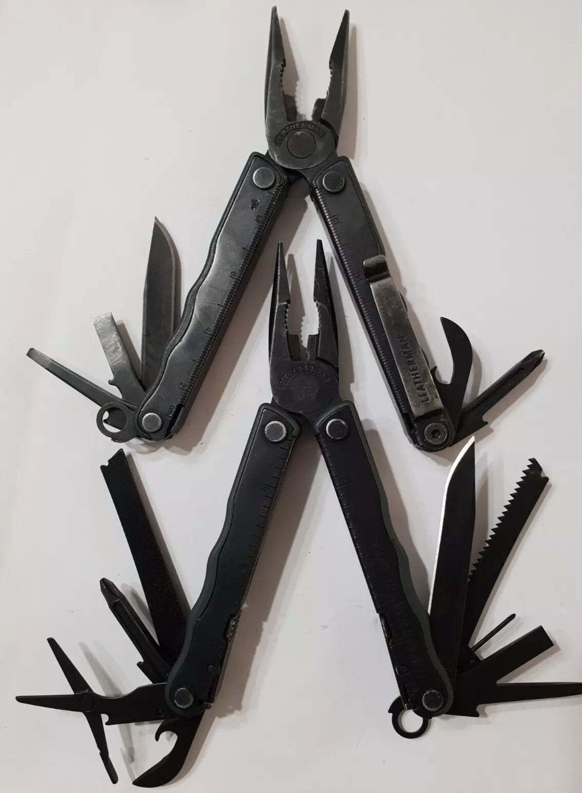 🔥2X Leatherman Black BO Blast Kick With Clip Multitool Retired Rare Collectable