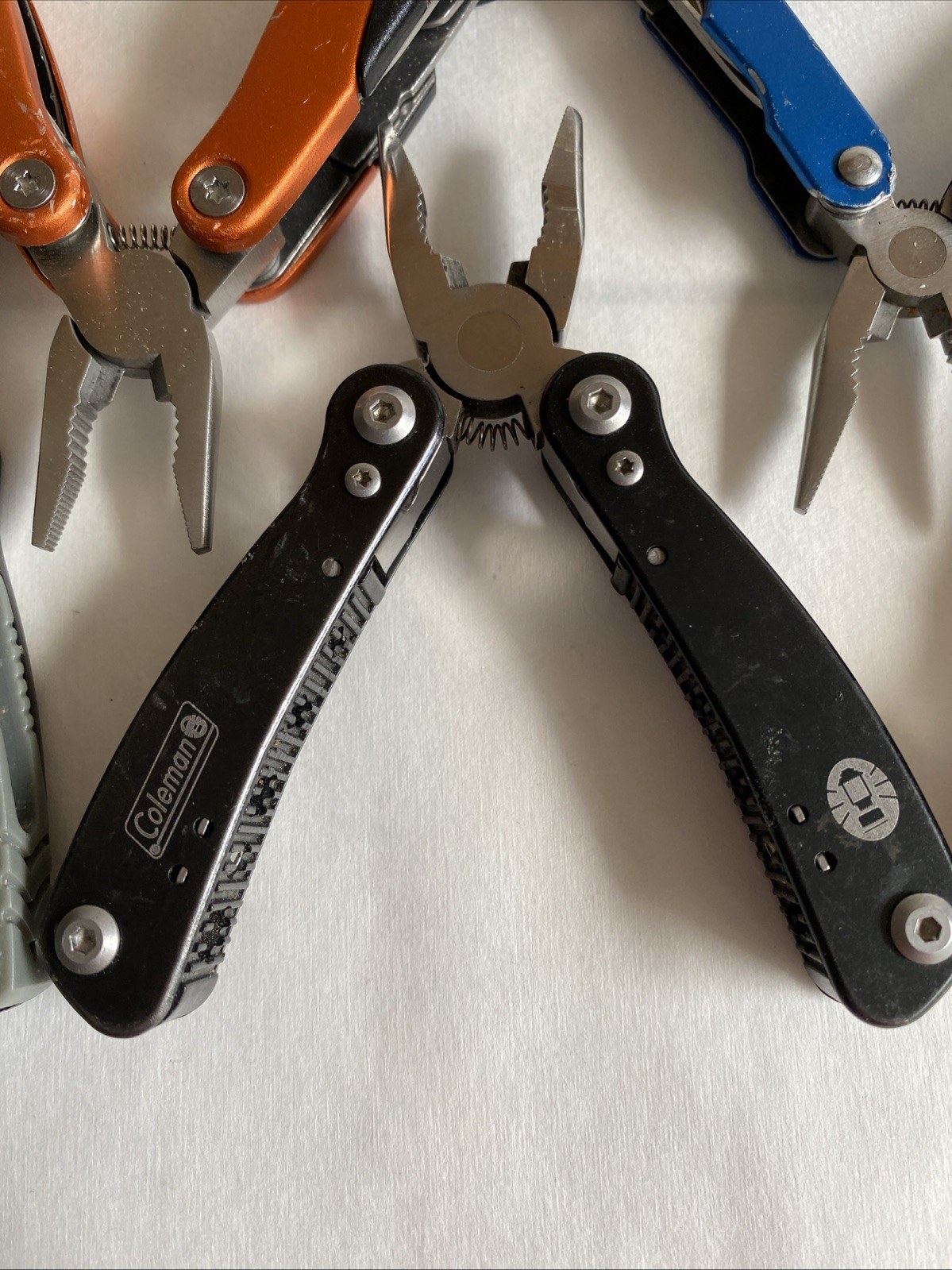 Lot Of 5 Mini Multitools Danco Coleman Sheffield Black Red Blue Camp Fish Hunt