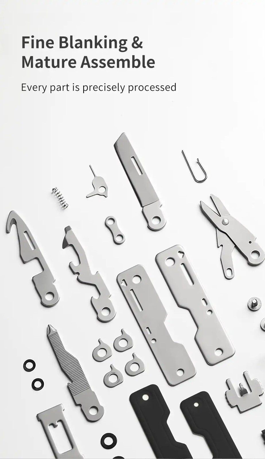 NexTool New 10-IN-1 Mini Folding Pocket Knife Hand Tools Survival Edc Multi Tool