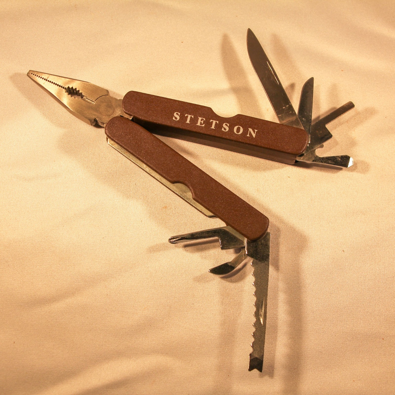 Stetson Multi Tool with Case Pocket Knife Pliers Belt Pouch Camping Travel