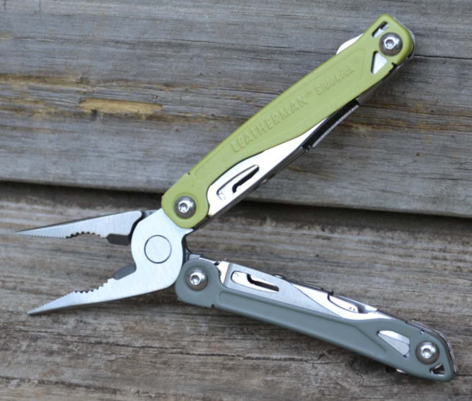 Leatherman SideKick Stainless Steel Green Multi-tool Knife Pocket Clip-New Other
