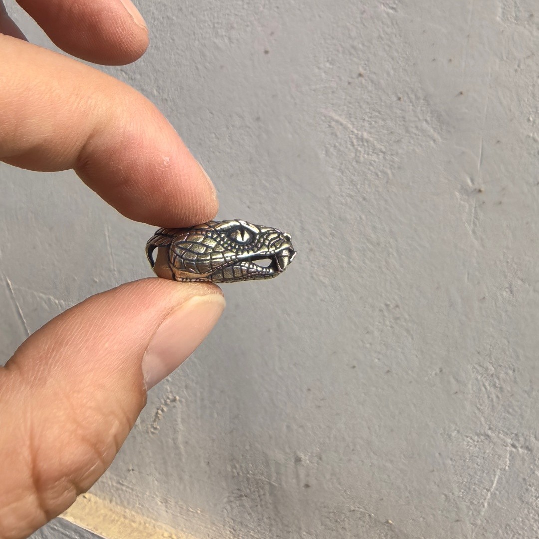 Cupronickel Snake Pendant Weaving Rope Jewelry Knife pendant