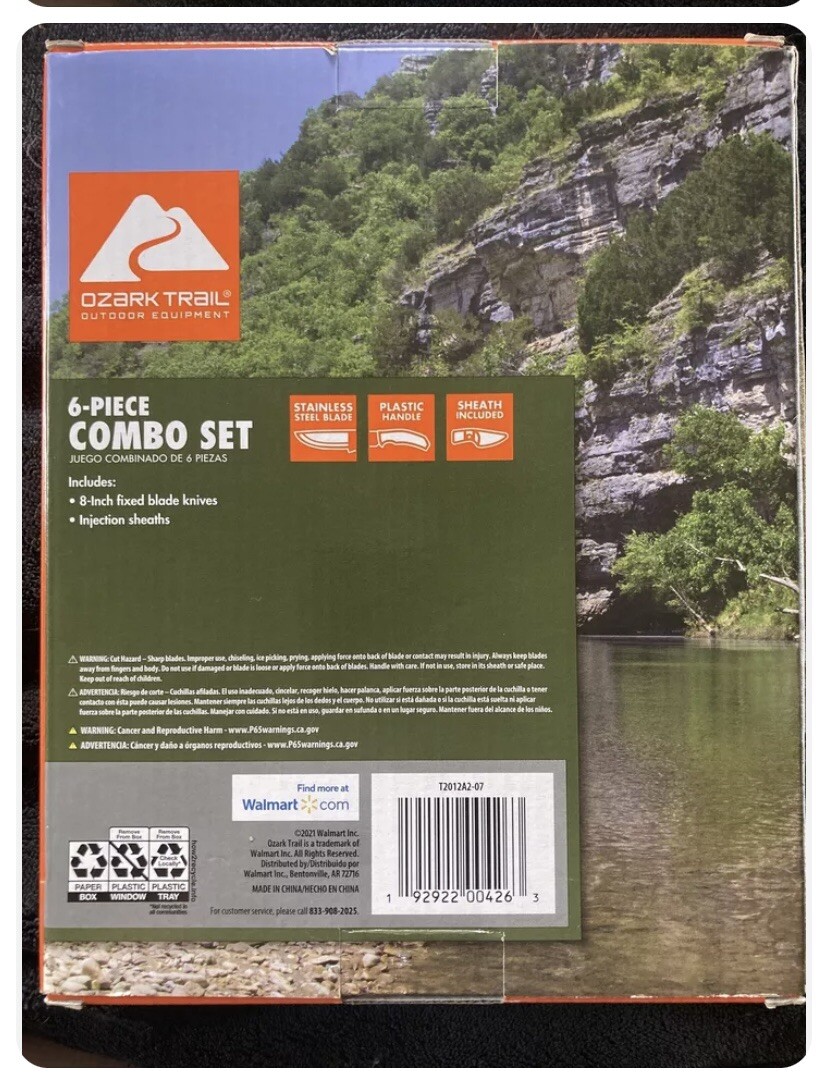 Ozark Trail – Outdoor Equipment 3 piece Combo Knife Set