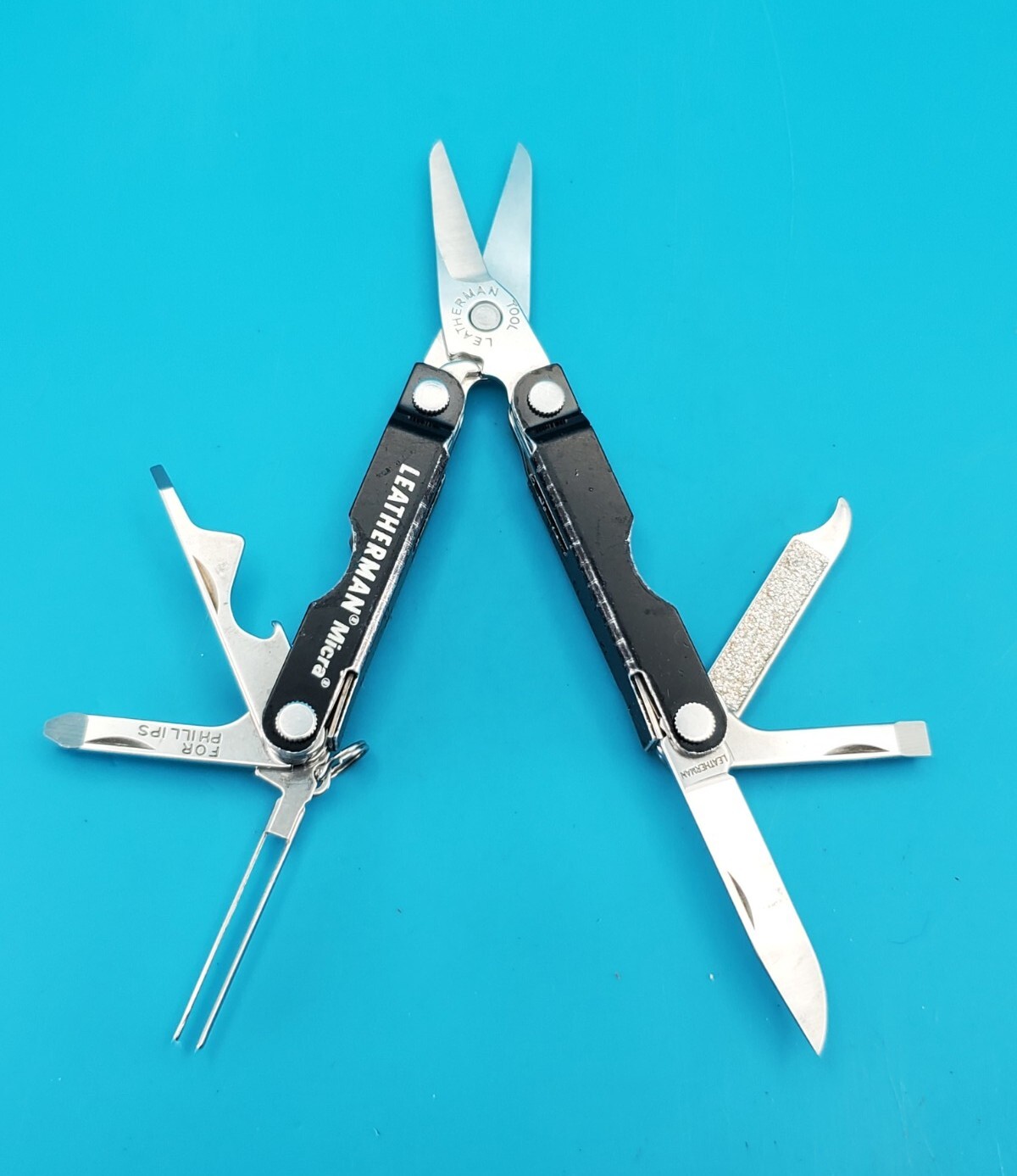 Leatherman Micra Multi-Tool, Knife, Scissors, Key Ring, Black!