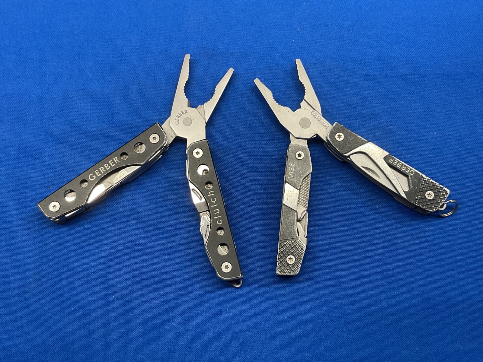 Gerber Vise and Clutch Mini Multi Tool Knife Pliers Lot of 2 Tools