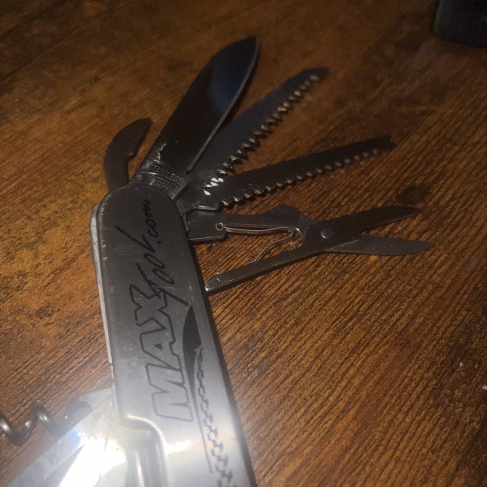 11 In 1 Multi-Tool MAX Pocket Knife w/Protective Carrying Case, Stainless Steel