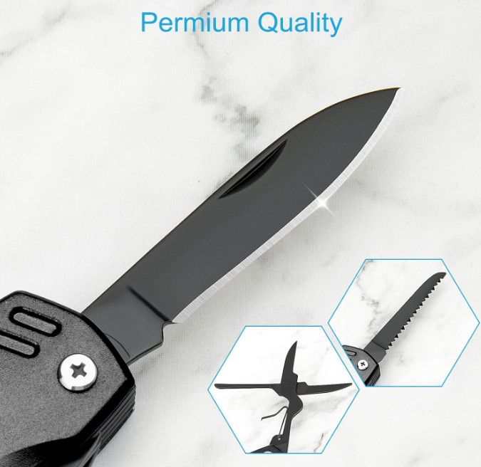 16 In 1 Multitool Pocket Knife Folding Camping Survival Tool for Hiking