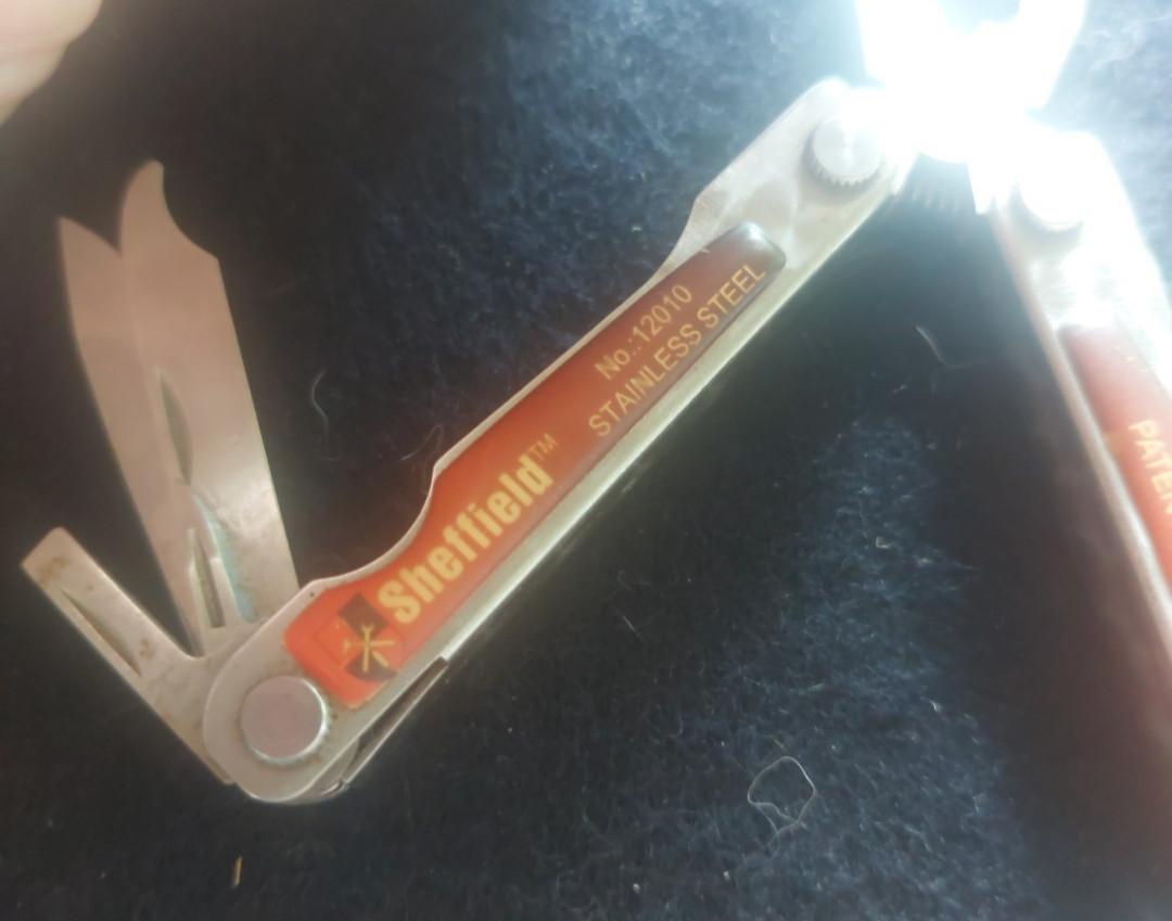 Sheffield Mini Multi Tool 9 in 1 Knife Pliers Saw Screwdriver scissors