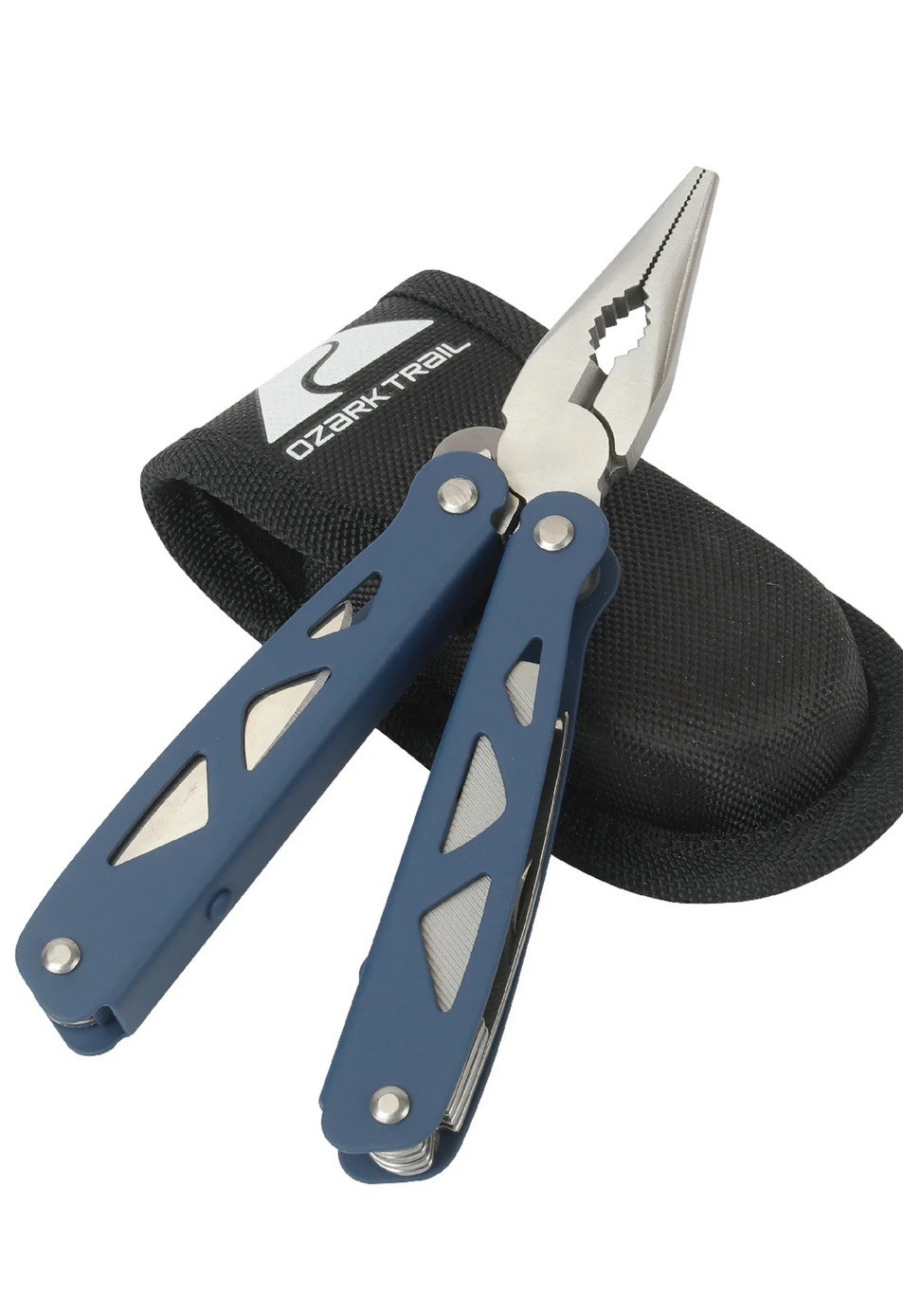 Ozark Trail Trailside 12 In 1 Multi Tool With Nylon Sheath & 4-Function Whistle