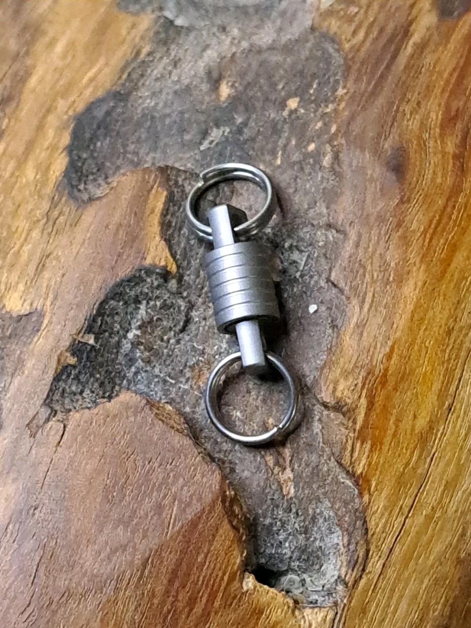 Super Mini Titanium Swivel With 10mm Titanium Keyrings