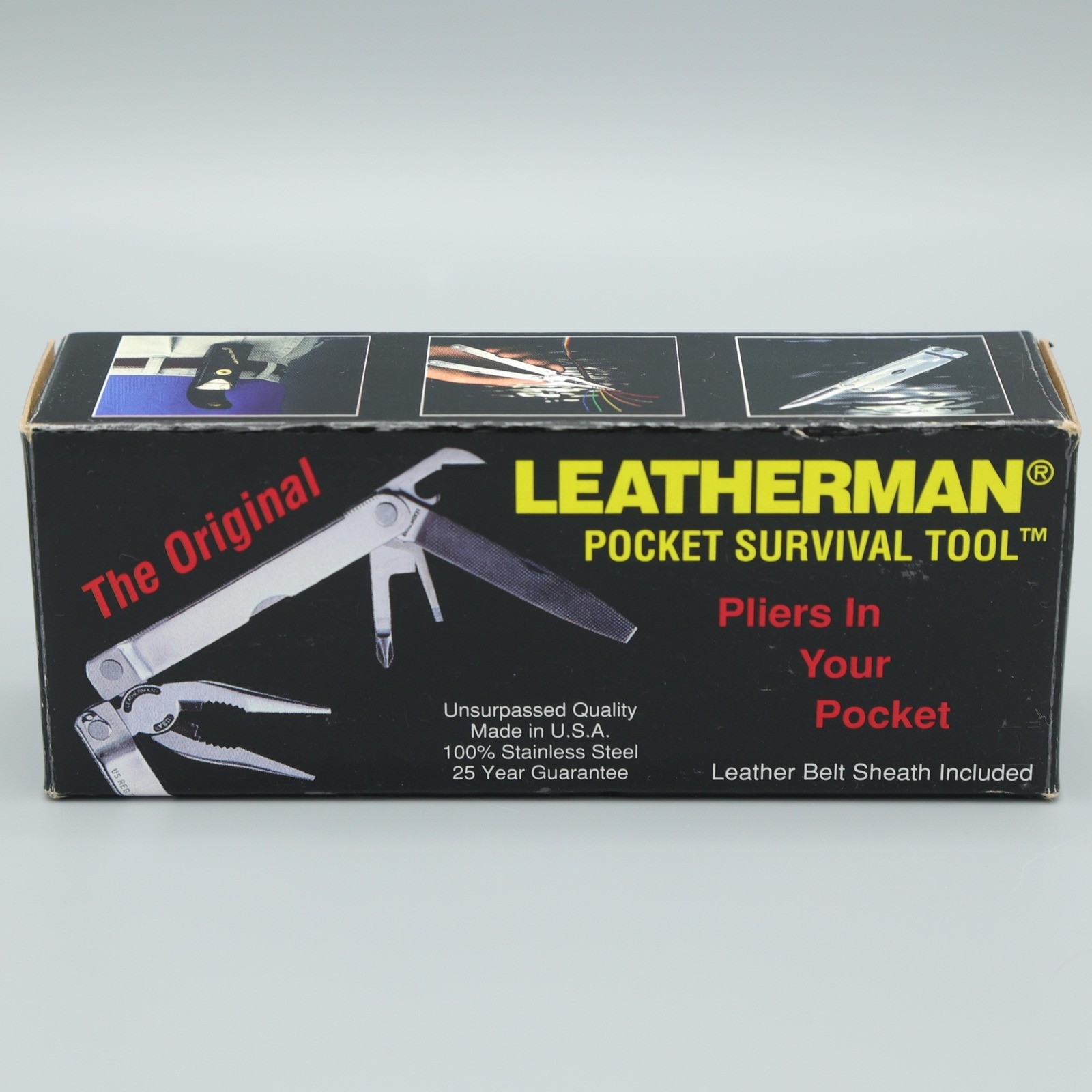 Vintage Leatherman Pocket Survival Tool 12-in-1 Multitool Stainless New 1994 USA