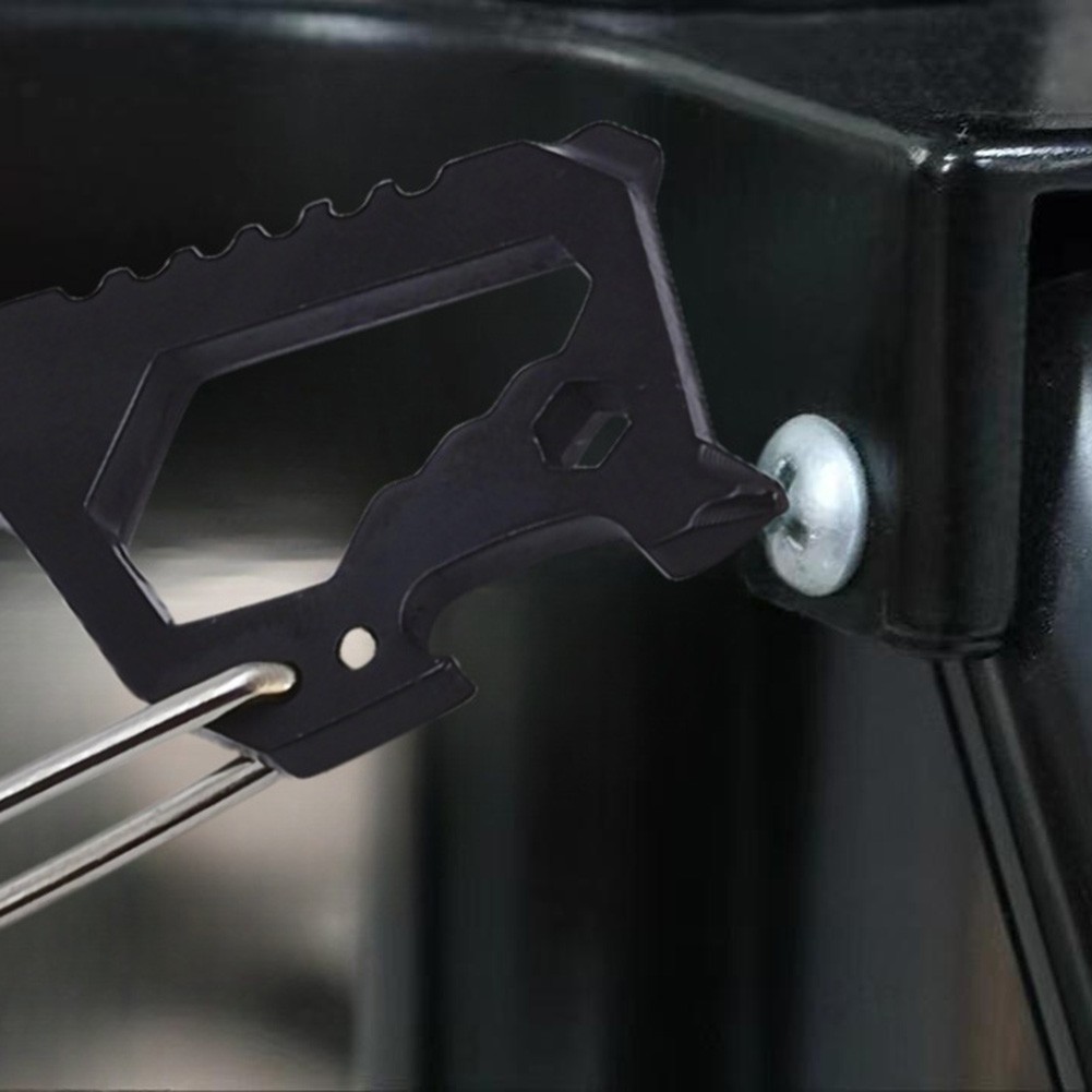 Bottle Opener Keychain Clip 20g 7.5*3.4*0.5cm Aluminum Alloy Multifunctional