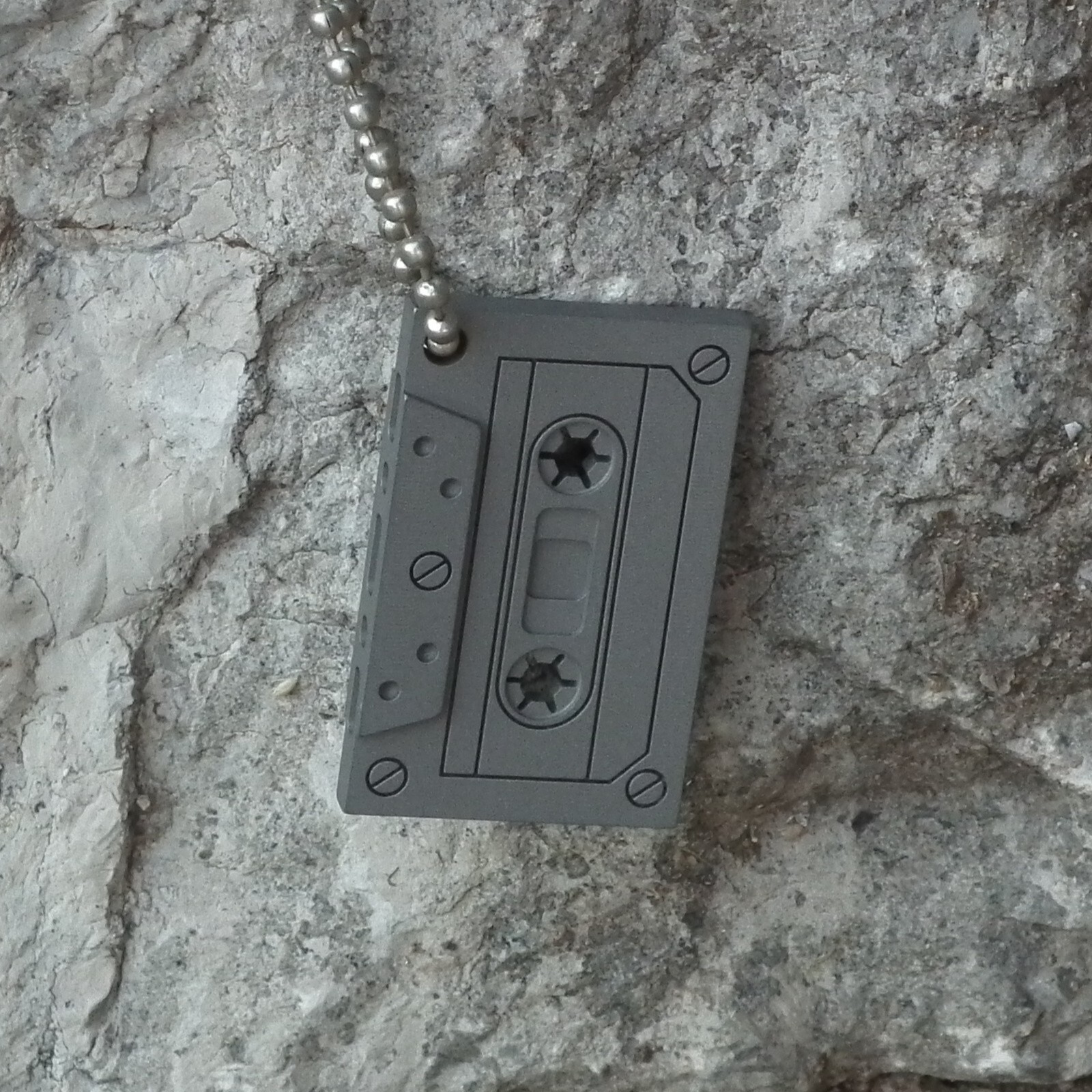 EDC cassette tape pendant necklace collect ornament garnish old times