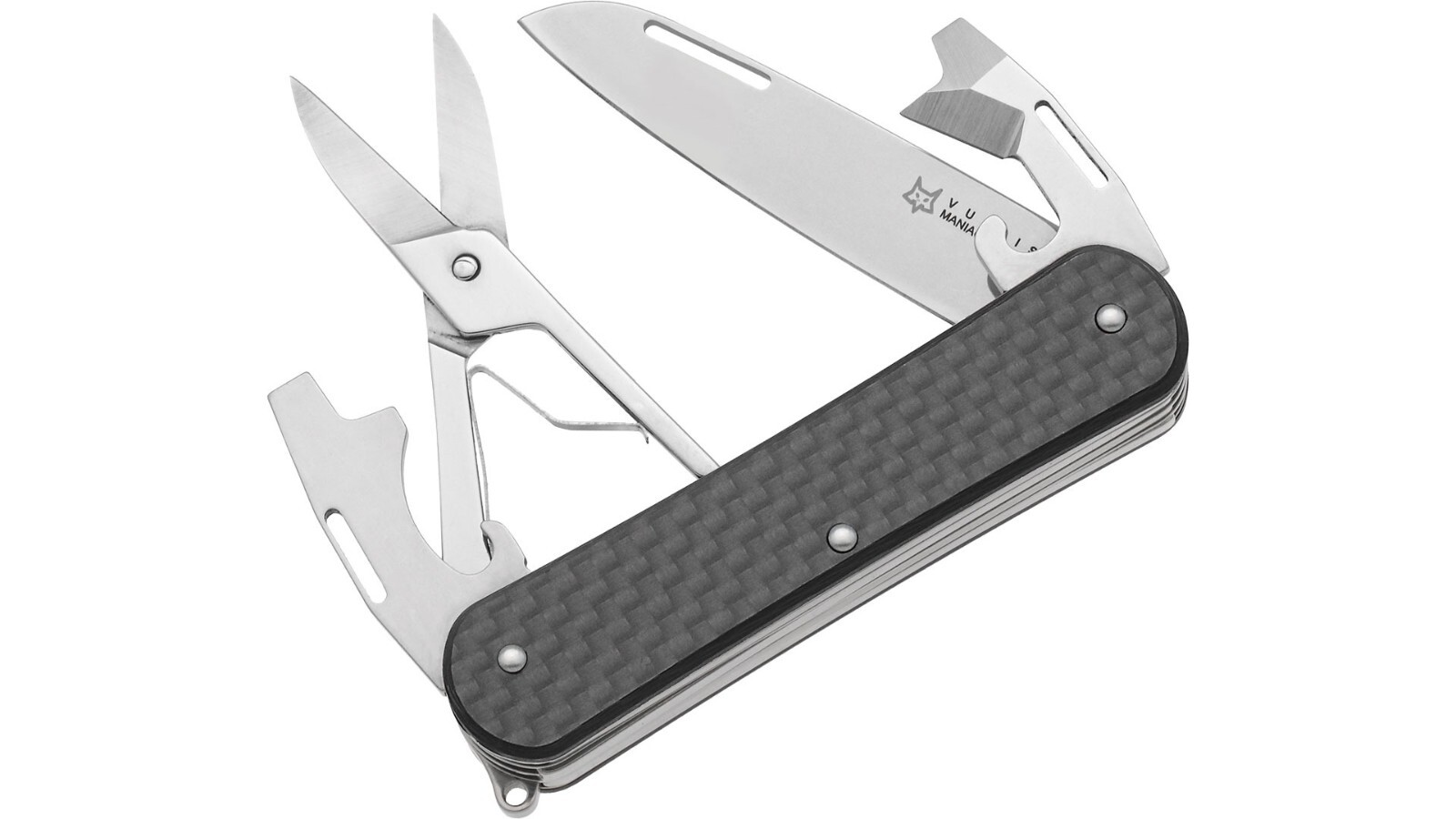 Fox Knives Vulpis 4-in-1 Multitool Pocket Knife Folding Pocket Survival Tools