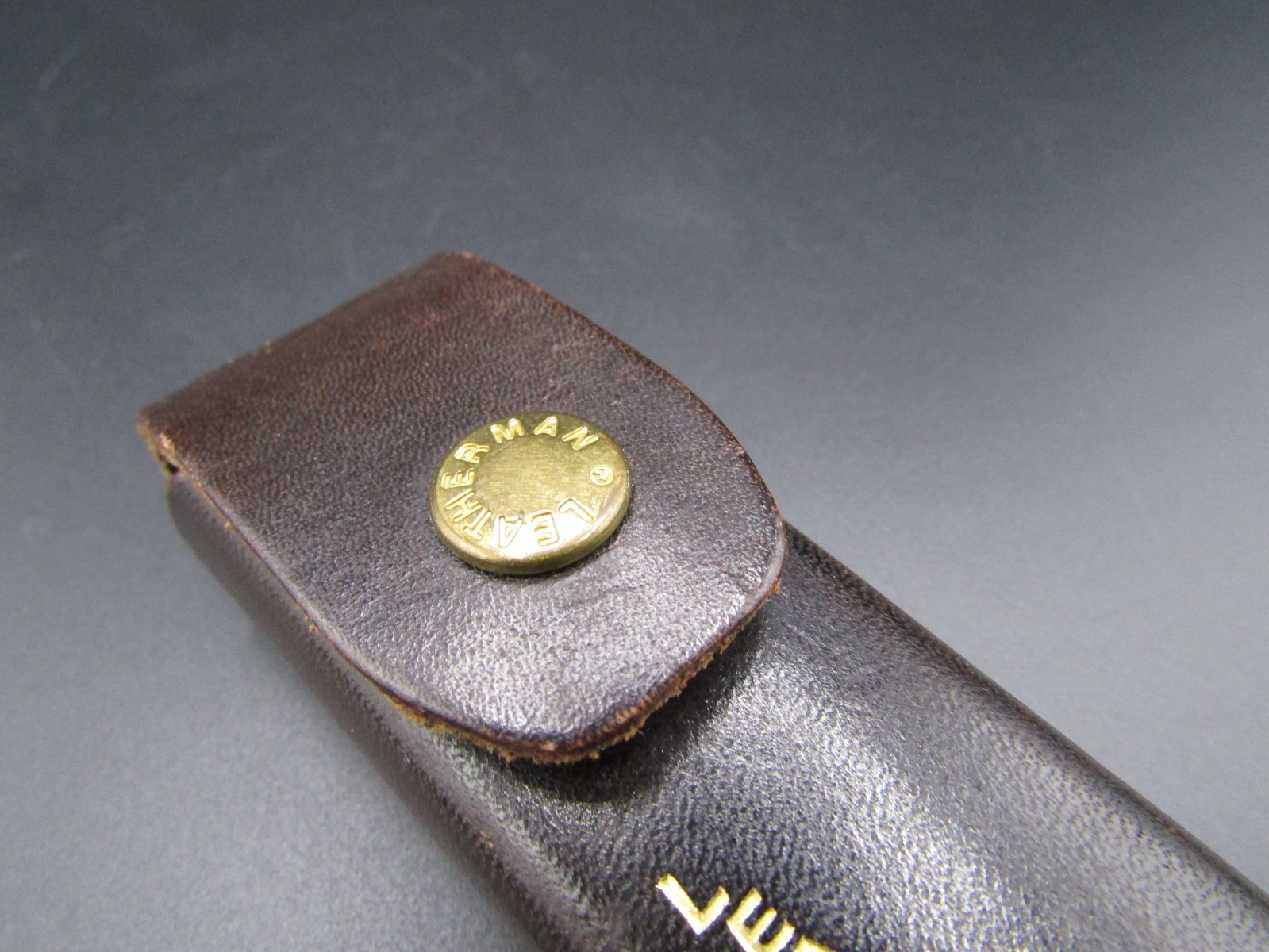 Vintage New Old Stock NOS Genuine Leatherman Multi-Tool Black Pouch Sheath 4 1/4